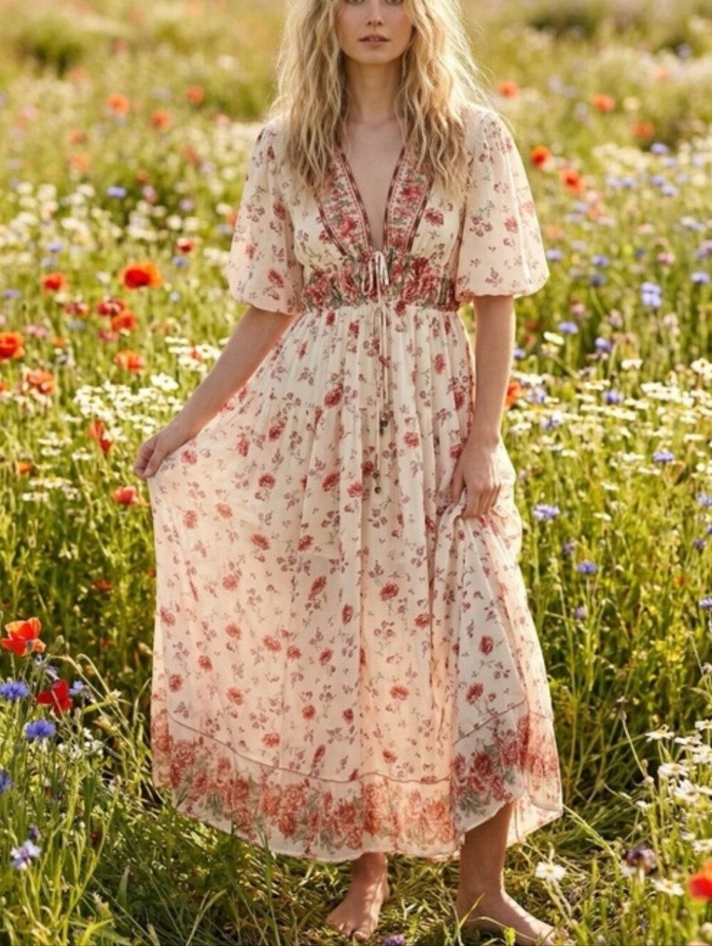 NWOT Free People Lysette Maxi Dress. Small